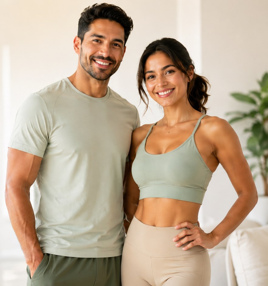 Pareja saludable · programa Equilibrando mi peso